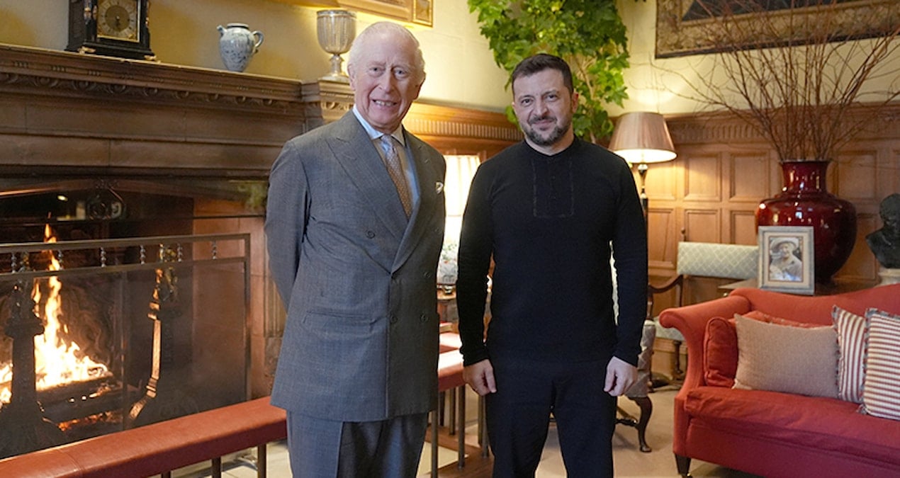 İngiltere Kralı Charles, Zelenskiy ile görüştü
